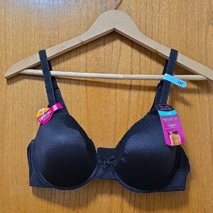 Maidenform Black Lace Trim T-shirt Bra